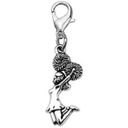 AKTAP Cheerleader Gift Cheer Zipper Pull with Lobster Clasp Cheer Coaches Gift Cheer Jewelry for Cheerleaders Cheer Teams