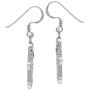 Silvershake 925 Sterling Silver Evil Eye On Hamsa Hand Dangle Hook Earrings Protective Symbol Jewelry for Women