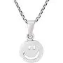 AeraVida Fun and Happy Smiley Face .925 Sterling Silver Pendant Necklace AeraVida Fun and Happy Smiley Face .925 Sterling Silver Pendant Necklace
