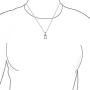 Abc Capital Block Letter Alphabet A-Z Initial Pendant Necklace For Teen For Women 925 Sterling Silver