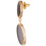 Dangle Statement Earrings - 2.3'', Round Shape Copper Alloy Gold Plated Black Enamelled Dangle Earrings for Women from House of ARIJA India - Party Jewelry, Fashion Accessories Earrings - Ideal Gift
