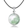 Wishing Bottle Pendant Necklace Chakra Stone Reiki Wicca Stones Womens Chakra Balance Healing Stone,Energy Pendant Jewelry with Stainless Steel Chain Gift Box