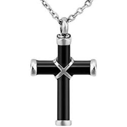 TTVOVO Cremation Urn Necklace for Ashes Memorial Keepsake Ashes Holder Urn Locket Heart Charm Pendant Necklaces for Men Women Stainless Steel Remembrance Waterproof Nickel-Free Hypoallergenic Jewelry