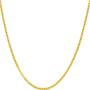 Lifetime Jewelry 1.5mm Flat Mariner Necklace for Women and Men 24k Gold Plated