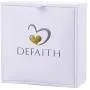 DEFAITH Real Rose Pendant Necklace 24K Gold Dipped, Best Gifts for her Wife Girlfriend Mother Women for Anniversary Valentines Day Birthday