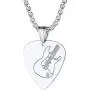 PROSTEEL Stainless Steel Guitar Pick Necklace for Men Women, Chain: 22''-24'' Adjustable, Black/18K Gold Plated, Gift for Music Lover, Come Gift Box PROSTEEL Stainless Steel Guitar Pick Necklace for Men Women, Chain: 22''-24'' Adjustable, Black/18K Gold Plated, Gift for Music Lover, Come Gift Box