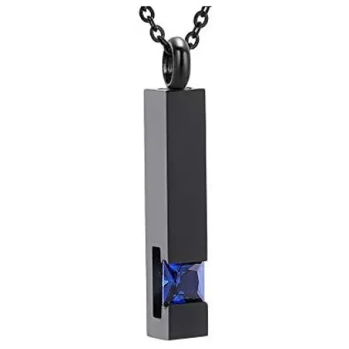 AIWENXI Crystal Memorial Jewelry for Ashes Stainless Steel Cremation Jewelry Urn Necklace Keepsake Pendant Locket for Men Women AIWENXI Crystal Memorial Jewelry for Ashes Stainless Steel Cremation Jewelry Urn Necklace Keepsake Pendant Locket for Men Women