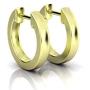 ALEVIRA 14K White and Yellow Gold-Plated Earrings - Ear Hoop Huggies for Women with Jewelry Box
