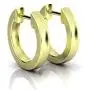 ALEVIRA 14K White and Yellow Gold-Plated Earrings - Ear Hoop Huggies for Women with Jewelry Box