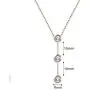 Jude Jewelers Stainless Steel Cubic Zircon Solitaire V Shape Chain Collar Necklace Jude Jewelers Stainless Steel Cubic Zircon Solitaire V Shape Chain Collar Necklace