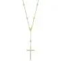 NYC Sterling Diamond by Yard Cross Crucifix CZ Crystal 925 Sterling Silver Pendant & Catholic Rosary Necklace NYC Sterling Diamond by Yard Cross Crucifix CZ Crystal 925 Sterling Silver Pendant & Catholic Rosary Necklace