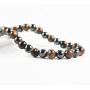 Premium Tigers Eye Stone High Strength Hematite Magnetic Beads Therapy Necklace, Arthritis Pain Migraine,Joint Pain, Anxiety Relief Healing Stones Black Obsidian Jewelry for Men and Women(Unisex)