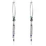 Stainless Steel Boho Hoop Earrings, Pink Stone/Nature Agate/Turquoise Beads/Circle Tassel Dangle Hoop Earrings Round Statement Earrings for Women Stainless Steel Boho Hoop Earrings, Pink Stone/Nature Agate/Turquoise Beads/Circle Tassel Dangle Hoop Earrings Round Statement Earrings for Women