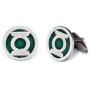 SharedImagination Green Lantern Cufflinks, Justice League Tie Clip, Batman vs Superman Tie Tack Jewelry, Green Lantern Logo Cuff Links Link Wedding Party Gift, Avengers Groomsmen Gifts