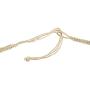 BlueRica Hemp Cord Macrame Choker Necklace with Cats Eye (White)