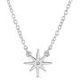 Lucky Feather Sterling Silver Dipped Will You Be My Maid of Honor Necklace with Crystal Accent Stone and Adjustable Chain