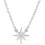 Lucky Feather Sterling Silver Dipped Will You Be My Maid of Honor Necklace with Crystal Accent Stone and Adjustable Chain