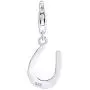 AFFY Jewelry Multi Color Enamel Horseshoe Charm Pendant Necklace in 925 Sterling Silver