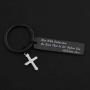 MAOFAED Religious Jewelry Bible Verse Keychain Run with Endurance The Race That is Set Before You Hebrews 12:1 Scripture Keychain
