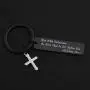 MAOFAED Religious Jewelry Bible Verse Keychain Run with Endurance The Race That is Set Before You Hebrews 12:1 Scripture Keychain