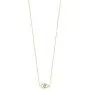 GELIN 14k Solid Gold 0,01 ct Diamond Open Evil Eye Pendant Necklace for Women, 18'' GELIN 14k Solid Gold 0,01 ct Diamond Open Evil Eye Pendant Necklace for Women, 18''