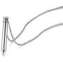 XUANPAI Engravable Minimalist Stainless Steel Urn Pendant for Ashes Bar Necklace Keepsake Cremation Jewelry