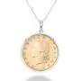 MiaBella 925 Sterling Silver Italian Genuine 20-Lira Medallion Coin Pendant Necklace for Women 18 Inch Chain Made in Italy MiaBella 925 Sterling Silver Italian Genuine 20-Lira Medallion Coin Pendant Necklace for Women 18 Inch Chain Made in Italy