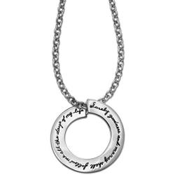 BB Becker Goodness & Mercy Sterling Silver Necklace - Psalm Quote, Religious, Inspirational
