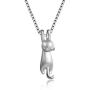 Earring Necklace Mini Climbers Lucky Cute Kitten Collarbone Shining Necklace Charms Jewelry