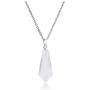 Top Plaza Natural Chakra Healing Crystal Stone Pendant Necklace Reiki Charged Pointed Pendulum Necklaces, 12 Facet