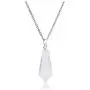 Top Plaza Natural Chakra Healing Crystal Stone Pendant Necklace Reiki Charged Pointed Pendulum Necklaces, 12 Facet