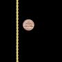 Lifetime Jewelry 3mm Rope Chain Bracelet 24k Real Gold Plated for Women and Men 7'' 8'' and 9''