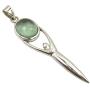 SilverStarJewel Sterling Silver Apatite Goddess Necklace Pendant 5.8 cm Handcrafted Art