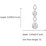 Scarlvambo Bride Dangle Earrings Hollow Teardrop Womens Austrian Crystal Pierced