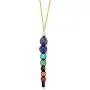 Zuo Bao 7 Chakra Natural Stone Yoga Bracelet 8mm Nature Stone Braided Rope Healing Yoga Bead Rope Necklace