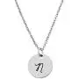 Initial Letter Necklace, Unique & Gentle 0.5'' Round Laser Engraved Disc, Personalized Alphabet Letter Pendant. Adjustable Necklace. Special message for your loved ones. Great father daughter gift