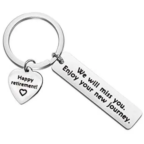 BAUNA Retirement Gifts Happy Retirement Keychain Enjoy Your New Journey Good Bye Gifts for Coworkers,Teacher,Nurse BAUNA Retirement Gifts Happy Retirement Keychain Enjoy Your New Journey Good Bye Gifts for Coworkers,Teacher,Nurse