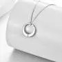HUKKUN Sterling Silver Urn Necklace for Ashes Infinity/Cross/Circle of Life Cremation Jewelry for Ashes Keepsake Memorial Jewelry for Women Men