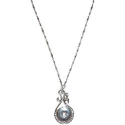 Hidden Hollow Beads Snap Interchangeable Womens Fashion Jewelry Necklace, 18'' Long, Fancy Strong Stainless Steel Chain. Comes in a Gift Box.