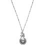 Hidden Hollow Beads Snap Interchangeable Womens Fashion Jewelry Necklace, 18'' Long, Fancy Strong Stainless Steel Chain. Comes in a Gift Box.