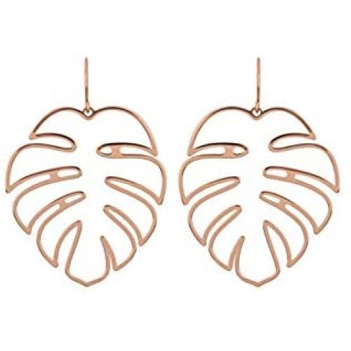 Coconut Palm Leaf Earrings Tropical Monstera Leaf Dangle Drop Earrings for Women Girls Jewelry Decor