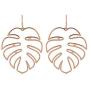 Coconut Palm Leaf Earrings Tropical Monstera Leaf Dangle Drop Earrings for Women Girls Jewelry Decor