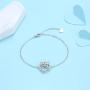 YZSFMZGE Owl Bracelet for Women 925 Sterling Silver Adjustable Bracelet