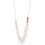 Silpada Plumeria Two-Tone Ringed Necklace in Sterling Silver & 14K Rose Gold Plate, 17'' + 2.5''