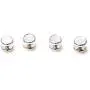 MRCUFF Mother of Pearl Cufflinks and Studs Tuxedo Set in a Presentation Gift Box & Polishing Cloth