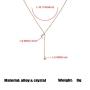 Jakawin Moon Pendant Necklace Jewelry Chain with Crystals for Women and Men NK015