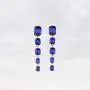 SP SOPHIA COLLECTION Womens 5 Tiered Rectangle Dangle Drop Rhinestone Post Earrings SP SOPHIA COLLECTION Womens 5 Tiered Rectangle Dangle Drop Rhinestone Post Earrings