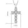 NATALIA DRAKE 1/10 Cttw Diamond Christian Cross Necklace for Women in Sterling Silver (Color J-K / Clarity I3) NATALIA DRAKE 1/10 Cttw Diamond Christian Cross Necklace for Women in Sterling Silver (Color J-K / Clarity I3)