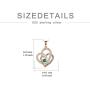 TOUPOP,Mothers Day Gifts from Daughter,Sterling Silver Double Heart Necklace Engraved I love you for always and forever in the Pendant,Rose Gold Jewelry Gifts for Mom Women Friend Birthday
