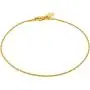 LIFETIME JEWELRY Twisted Box Chain Anklet for Women and Men 24k Real Gold Plated LIFETIME JEWELRY Twisted Box Chain Anklet for Women and Men 24k Real Gold Plated